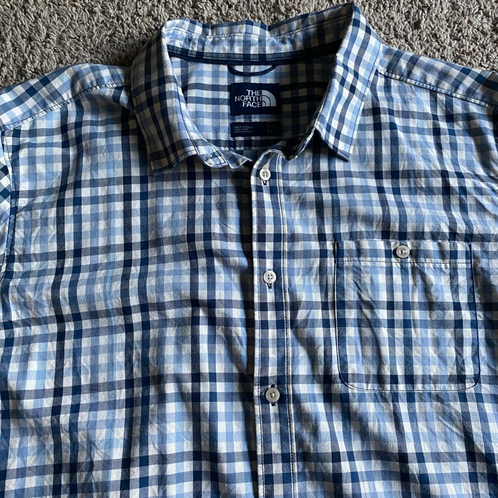 The North Face Button Down Shirt Gingham Plaid XXL